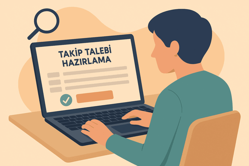 Takip talebi hazırlama ekranı görseli