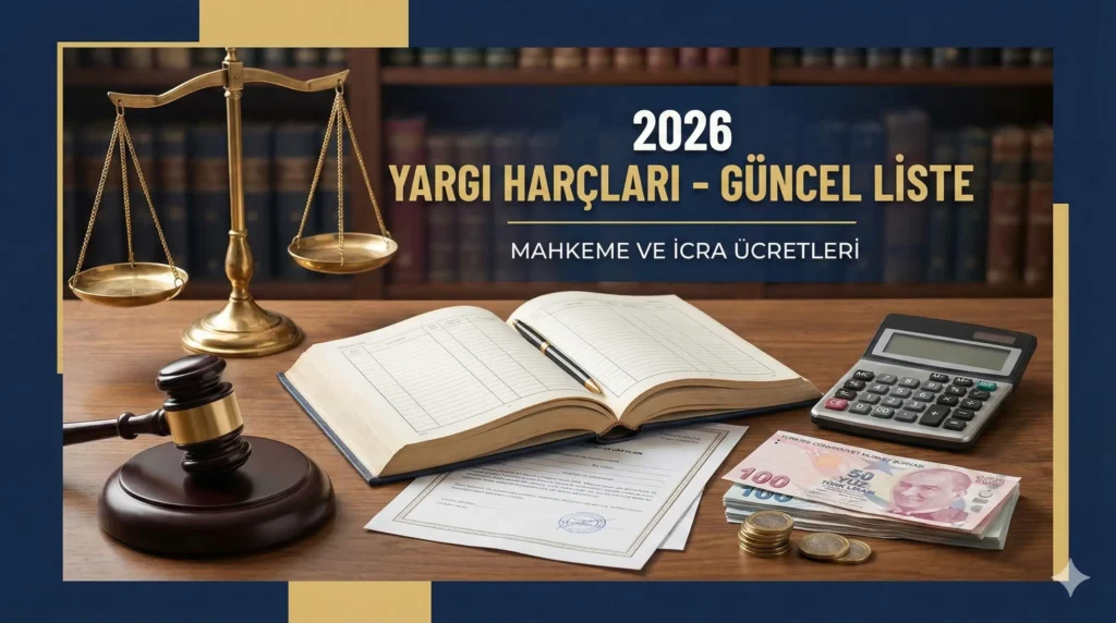 2026 Yılı Güncel Yargı ve İcra Harçları Listesi ve Karşılaştırma Tablosu