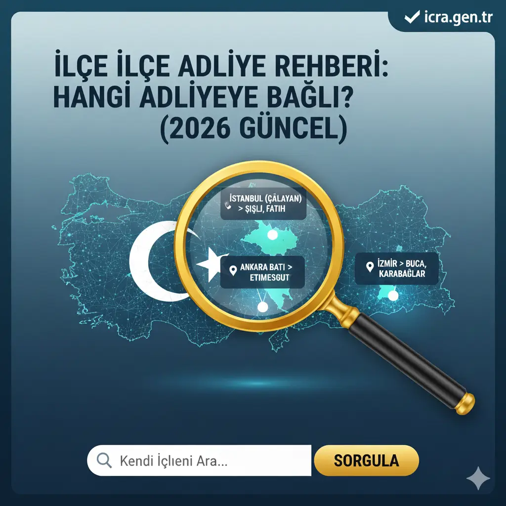 Türkiye Geneli Güncel Adliye ve İcra Dairesi Bağlılık Rehberi