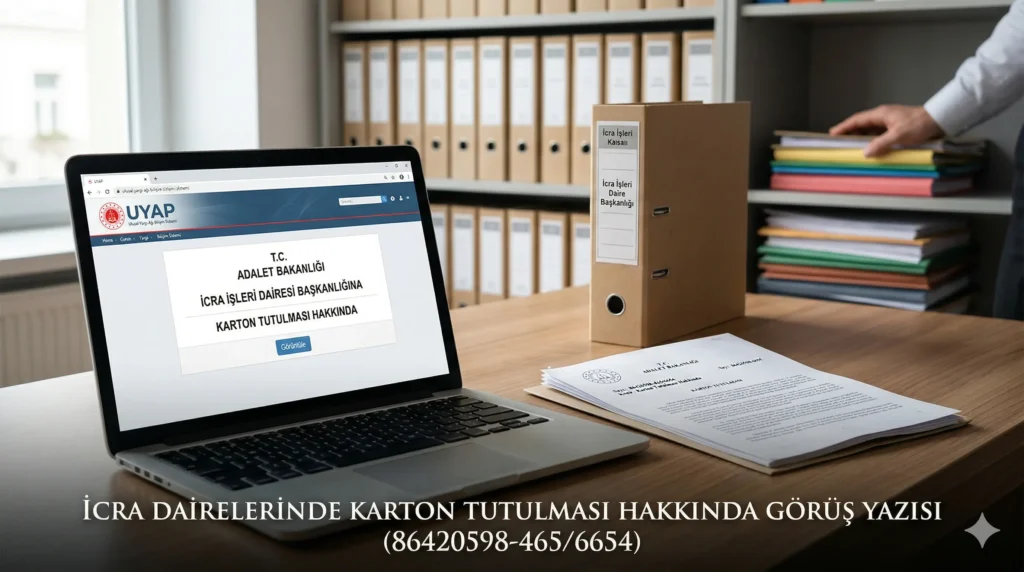 İcra Dairesi Karton Tutulması Bakanlık Yazısı